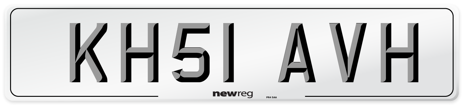 KH51 AVH Number Plate from New Reg